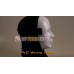 (DM506)PVC white human face mask fetish wear